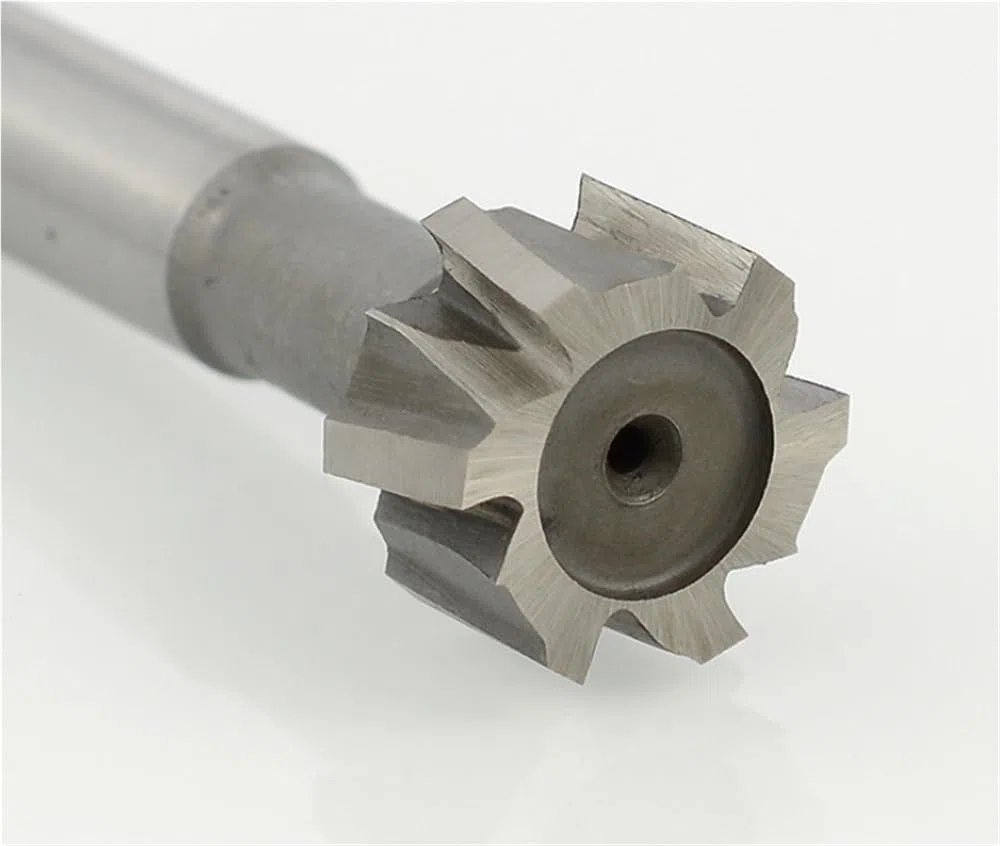 Fresa para ranuras en T, Fresa de acero alta velocidad con ranura en T HSS, cortador 8-20 mm for fresado máquina CNC(14x4x8x65mm)