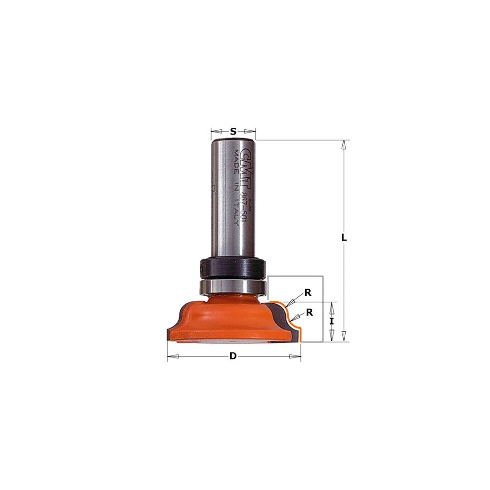 CMT Orange Tools 967.503.11B - Fresa perfilada con rodam. hm s 12 d 60.5