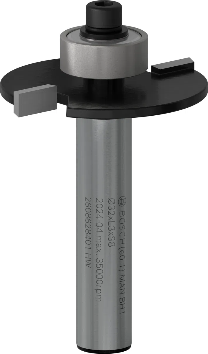 Bosch Professional 2 608 628 401 - Fresas de disco para ranurar (8 mm, D1 32 mm, L 3 mm, G 51 mm), Metálico