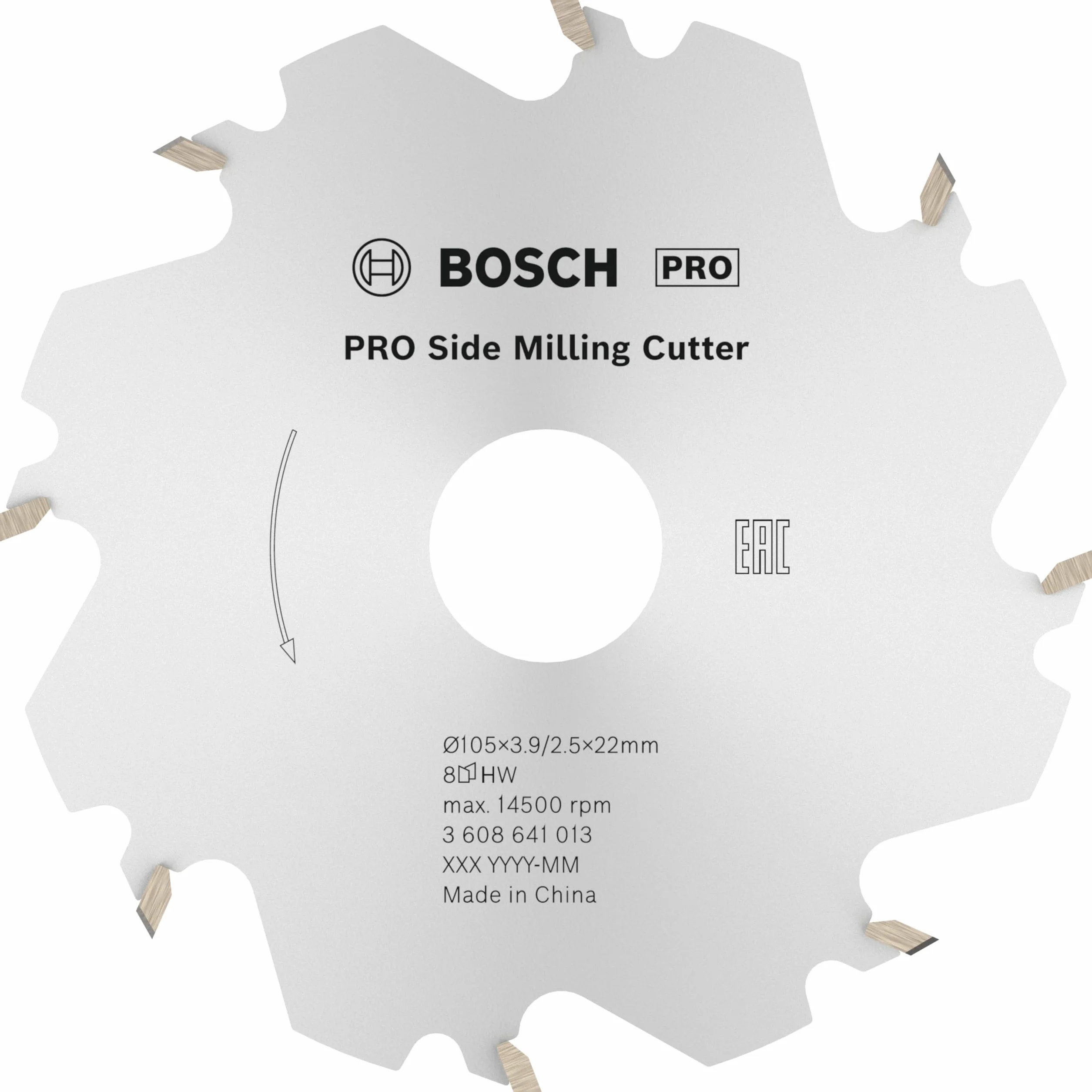 Bosch 3 608 641 013 - Fresas de disco - 8, 22 mm, 4 mm (pack de 1)