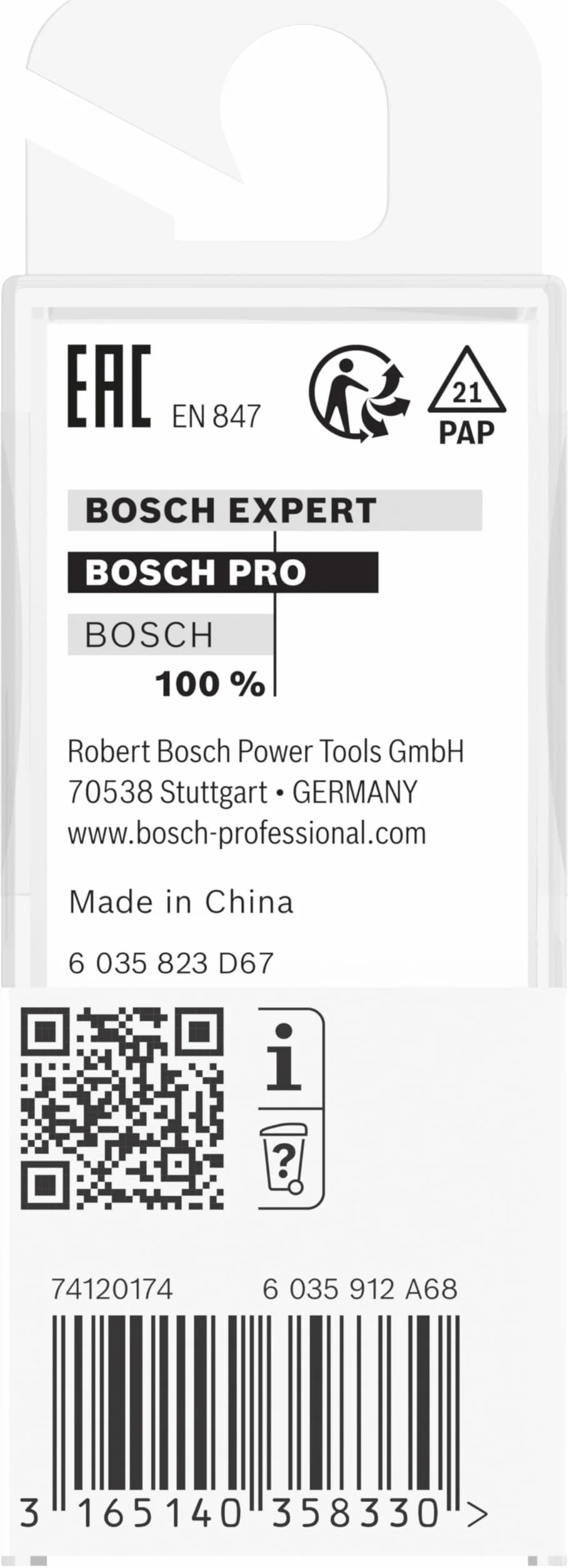 Bosch 2 608 628 372 - Fresas de ranurar - 8 mm, D1 8 mm, L 25,4 mm, G 56 mm (pack de 1)