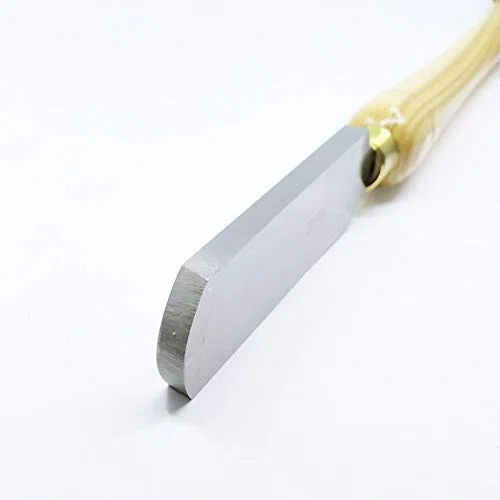 1pc 16MM / 20MM / 38MM Ancho de Punta Redonda raspador Arco Interior Ronda raspador con Torno formón Herramienta Herramienta de Torno de Madera (tamaño : 38MM)