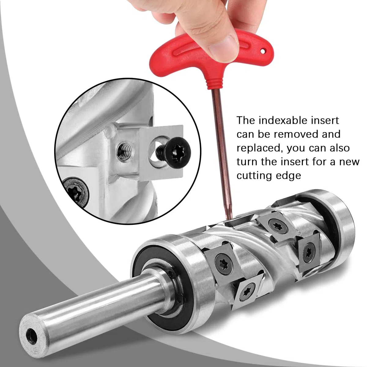 Fresa de enrasar indexable 12mm oveja, 30mm diámetro de corte fresa de ranurar en espiral copia router, fresa de enrasar router con rodamiento de bolas fresa de madera para el procesamiento de bordes